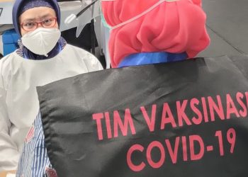 100 Personel Amankan Pelaksanaan Vaksinasi di Pasar Tanah Abang