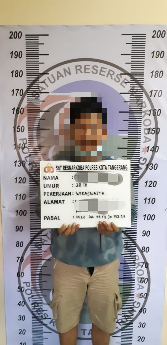 Kedapatan Simpan Sabu Dua Pria di Tangerang Diamankan Polisi
