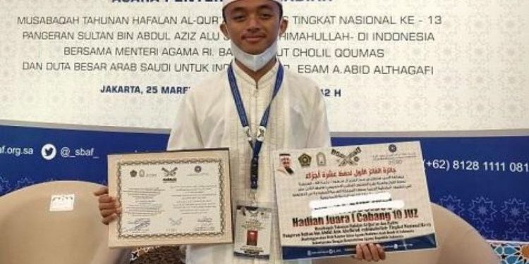 Riau Raih Peringkat I Nasional Penghafal Al Qur’an