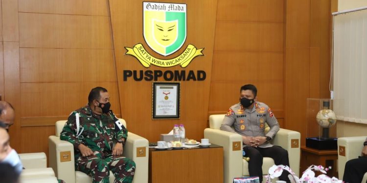 Kadiv Propam Polri Sambangi Danpuspom AD
