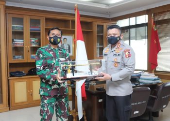 Sambangi Mabes TNI, Kadiv Propam Polri Temui Danpuspom