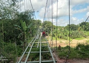 Jembatan Gantung “Indiana Jones” di Lebak Dibangun Kembali