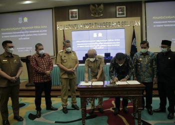 Pemkot Tangsel dan Pemkot Serang Tandatangani Perjanjian Kerjasama TPA Cilowong