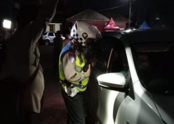 Hendak Masuk Sukabumi, Ratusan Kendaraan Pemudik Terjaring Polisi