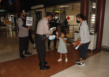 Samapta Polresta Bandara Soetta Gelar Oprasi Yustisi di Terminal II dan III