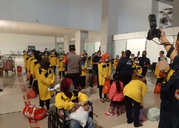 Polisi Kawal Ketat Kedatangan WNI di Bandara Soekarno-Hatta