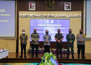 Menteri Dalam Negeri Tinjau Penanganan Covid-19 Kota Tangerang Selatan