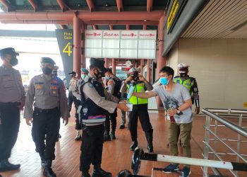 Polresta Bandara Soetta Sisir Terminal Kedatangan dan Keberangkatan