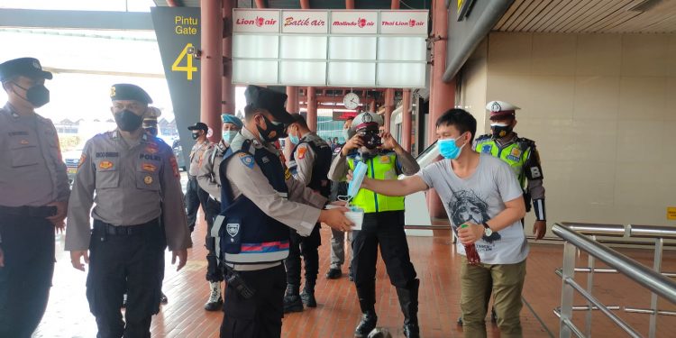 Polresta Bandara Soetta Sisir Terminal Kedatangan dan Keberangkatan