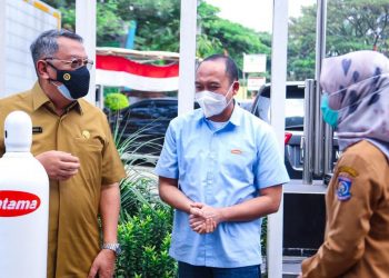 Tangsel Terima Bantuan Tabung Oksigen dari PT. Pratama