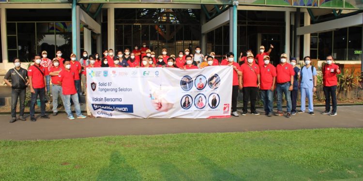 Keren, PSI Kota Tangsel Gelar Vaksinasi Terbesar di Tangerang Selatan