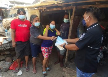 Baksos di Rawa Kambing, Polisi Bandara Soetta Bagikan 100 Karung Beras 