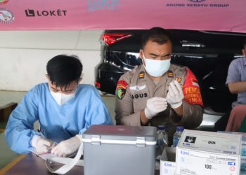 Ribuan Orang Telah Divaksin Polresta Bandara Soekarno-Hatta