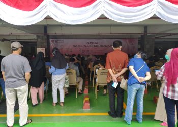 133 Orang Vaksin di Polresta Bandara Internasional Soekarno-Hatta