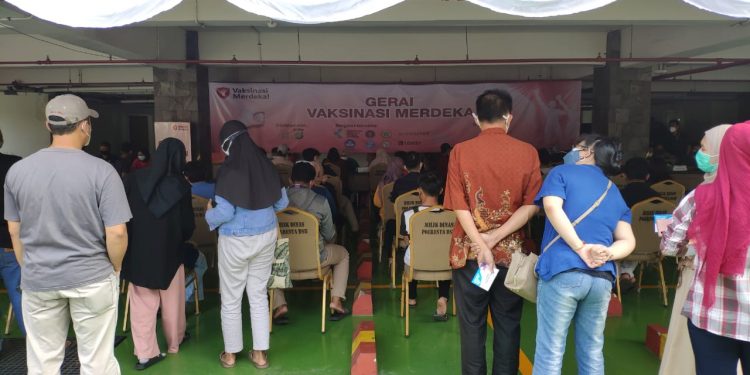 133 Orang Vaksin di Polresta Bandara Internasional Soekarno-Hatta