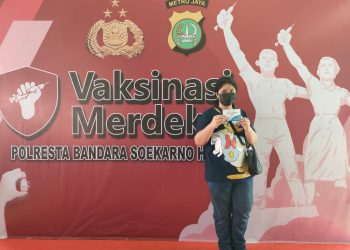 Vaksinasi Merdeka, Polresta Bandara Soetta Vaksin 249 Orang
