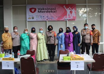 Vaksinasi Merdeka, Polsek Neglasari Klaim telah Vaksin 1000 Orang Lebih