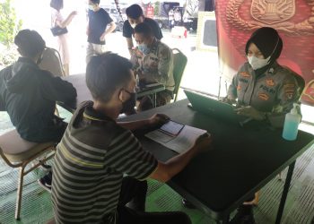 HUT RI ke 76, 119 Orang Divaksin Polresta Bandara Soekarno-Hatta