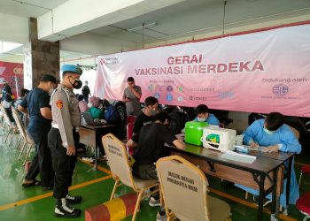 Vaksinasi Merdeka, Kapolresta Bandara Soetta : 11.856 Orang Telah Divaksin