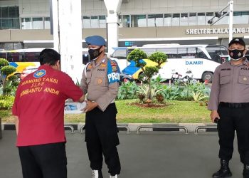 Tekan Penyebaran Covid-19, Terminal Bandara Soetta Disisir Polisi