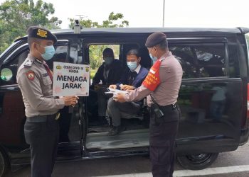 Beri Rasa Aman Masyarakat, Samapta Polresta Bandara Soetta Berpatroli