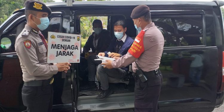 Beri Rasa Aman Masyarakat, Samapta Polresta Bandara Soetta Berpatroli