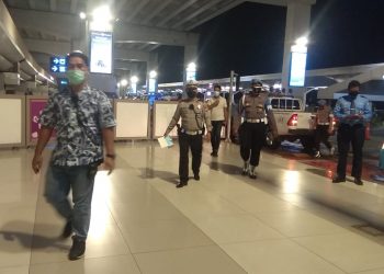 Begini, Sinergitas TNI-Polri Cegah Covid-19 di Bandara Soekarno-Hatta