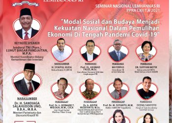 PPRA LXII Tahun 2021 Lemhannas RI Gelar Seminar untuk Dorong Upaya Pemulihan Ekonomi Nasional