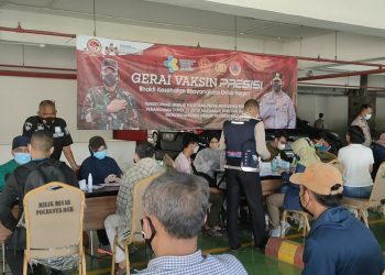 Vaksinasi Presisi, Kapolresta Bandara Soetta : 15. 154 Orang Telah Divaksin