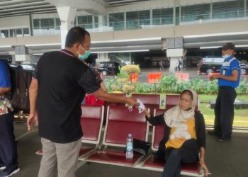 Awasi Prokes, Polresta Bandara Soetta Tebar Puluhan Personel