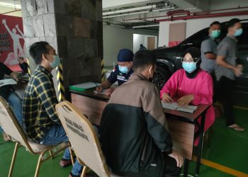 167 Orang Vaksin di Gerai Vaksinasi Presisi Polresta Bandara Soetta