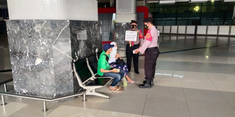 Patroli, Samapta Polresta Bandara Soetta Sambangi Terminal