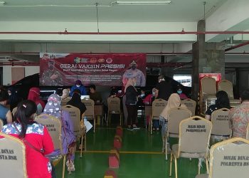 106 Orang Vaksin di Gerai Vaksinasi Presisi Polresta Bandara Soekarno-Hatta