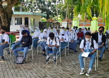 Siap Gelar PTM, Alhamdulillah, Seluruh Siswa SMAN 6 Tangsel sudah Divaksin