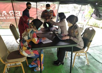 Sampai Hari ini, Polresta Bandara Soetta Berhasil Vaksin 19.757 Orang