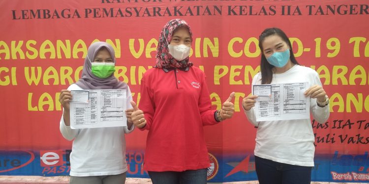 Vaksinasi Covid-19 di Lapas Kelas IIA Tangerang Diapresiasi WBP