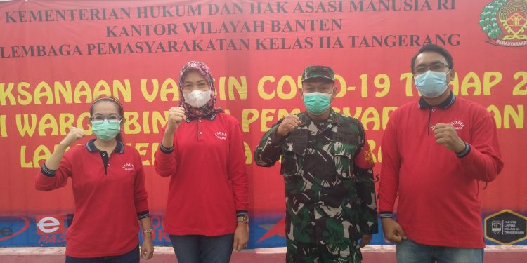 Ratusan WBP di Lapas Kelas IIA Tangerang Ikuti Vaksinasi Covid-19