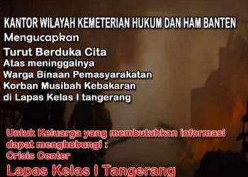 Lapas Kelas I Tangerang Sediakan Crisis Center untuk Keluarga Korban