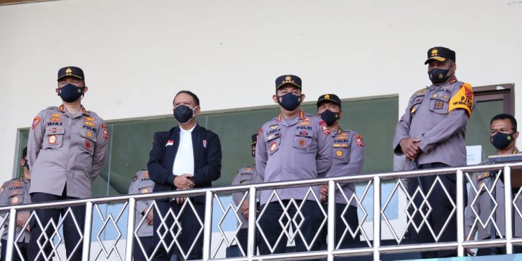 Kapolri Tinjau Prokes dan Pengamanan di PON Papua