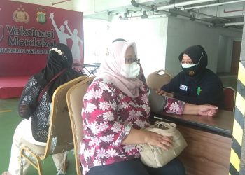 Gerai Vaksinasi Presisi Polresta Bandara Soetta Vaksin 70 Orang
