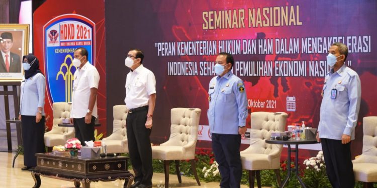 Kemenkum HAM Dukung Akselerasi Indonesia Sehat dan Pemulihan Ekonomi Nasional