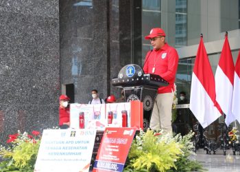 Peringati HDKD 2021, Kemenkumham Bagikan 1000 Bingkisan ke Wisma Atlet