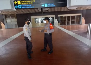Polresta Bandara Soetta Sisir Lobby Terminal
