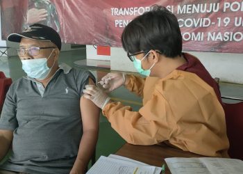 Polresta Bandara Soetta Vaksin 35 Orang