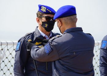 Yasonna Serahkan Sembilan Kekayaan Intelektual ke Korpolairud Polri