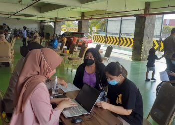 Polresta Bandara Soetta Vaksin 38 Orang