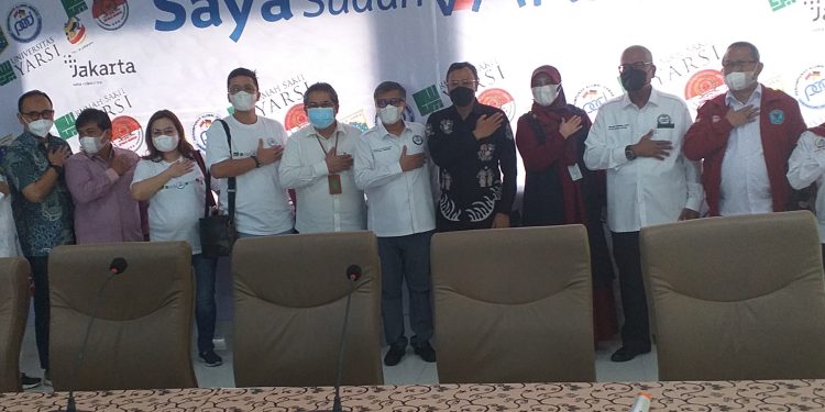 Luar Biasa, Perhimpunan Alumni Jerman, RS YARSI dan Pemprov DKI Sukses Gelar Vaksinasi Massal Gratis