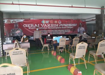 Polresta Bandara Soetta Vaksin 25 Orang