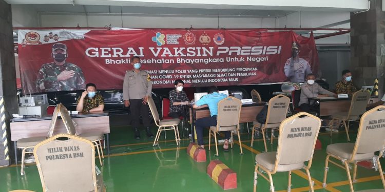 Polresta Bandara Soetta Vaksin 25 Orang