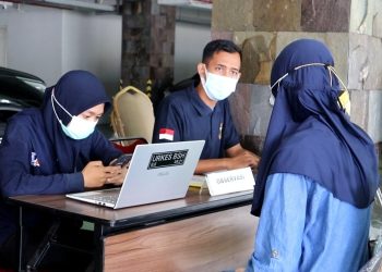 57 Orang Vaksin di Gerai Vaksinasi Presisi Polresta Bandara Soetta